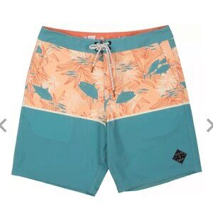Salty Crew Men's Tandem Boardshorts Dark Aqua Size 36